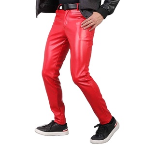 Nouvel Arrivage – Pantalon en Cuir Décontracté pour Homme, Élégant, Léger, Imperméable, Taille Haute, Taille Personnalisée, Faible MOQ, Hiver - Product Image 5