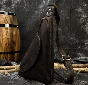 Bolso de cuero genuino pequeño elegante para ella Sling monedero bandolera caramelo lado del bolso de mano - Product Image 4