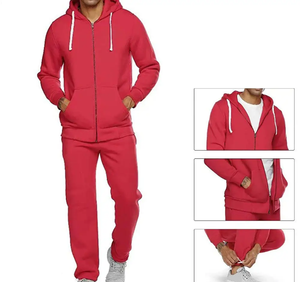 Conjunto Deportivo Informal de Sudadera con Capucha y Pantalones Deportivos de Algodón Orgánico Ecológico para Hombre, Ropa Deportiva de Maternidad - Product Image 2