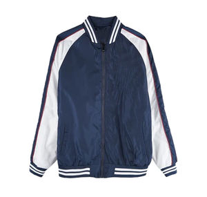 Veste bomber imperméable pour homme, fermeture éclair, mode décontractée, vêtements de sport pour le printemps et l'automne, taille plus, col montant, logo sur le devant, vêtements d'extérieur - Product Image 1