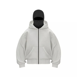 เสื้อมีฮู้ดแบบสวมศีรษะระบายอากาศได้สำหรับผู้ชายสไตล์ซิปขึ้นสบายสำหรับยิมเดินกลางแจ้งใช้ทุกวัน - Product Image 5