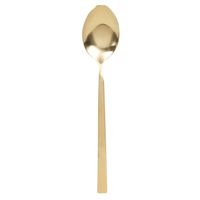 Cuillère à thé en acier inoxydable avec logo personnalisé, manche long, capacité de 10 ml, plaquée or, compatible lave-vaisselle et écologique