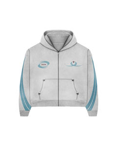 Chándales de algodón de alta calidad personalizados, pantalones de chándal acampanados de felpa francesa y Sudadera con capucha para hombre, ropa de calle, conjunto de chándal con lavado ácido - Product Image 2