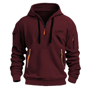 2025 veste en nylon coupe-vent à capuche légère de jogging pour hommes personnalisés avec tissu en polyester imperméable - Product Image 1