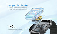 Reloj Inteligente OEM con Batería de Larga Duración y Tarjeta SIM para Seguridad de Trabajadores Solitarios al Aire Libre, Reloj con Rastreo GPS LBS L22, Relojes Inteligentes
