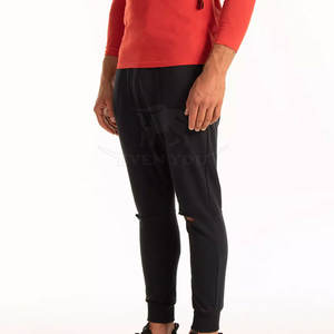 Pantalons de survêtement déchirés pour hommes, best-sellers, en coton doux, coupe décontractée, style streetwear tendance, en gros - Product Image 5