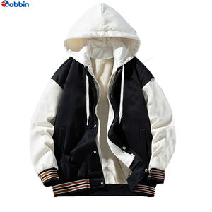 Chaqueta Universitaria con Capucha para Hombre, Talla Grande, Estilo Vintage, Tendencia de Invierno, Informal, Estilo Americano de Béisbol - Product Image 6