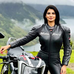 Traje de moto de cuero de tamaño personalizado a medida | BBW y tallas grandes | Hecho a medida | Medidas a medida - Product Image 6