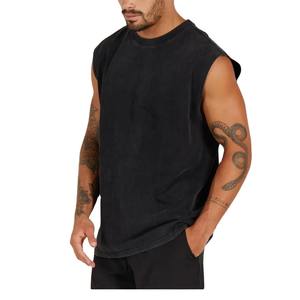 Camisetas sin mangas con estampado completo para entrenamiento personalizado al por mayor, ropa de gimnasio para hombre, camisetas sin mangas de compresión - Product Image 2