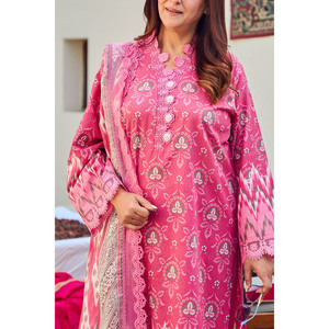 Ensemble 3 pièces CL-52663, style décontracté, imprimé, en mousseline de soie, avec dupatta, pour le printemps/été - Product Image 6