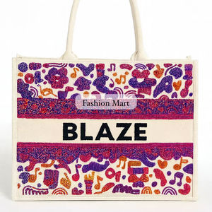 Designer Handmade Beaded Tote <b>Bag</b> With <b>Colourful</b> Patterns Eco Friendly Fashion Shoulder <b>Bag</b> For Women - Product Image 5