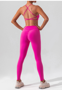 Conjunto de Yoga para Mujer de Alta Calidad con Logotipo Personalizado, Ropa Deportiva para Gimnasio, Leggings de Cintura Alta sin Mangas, Transpirable - Product Image 3