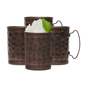 Tazas de cobre Moscow Mule con superficie martillada - Product Image 6