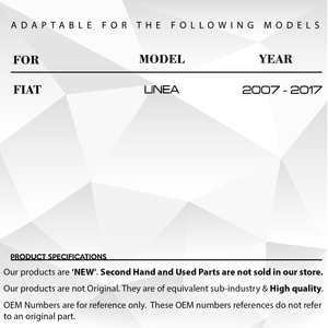 แถบรองรับฝากระโปรงหน้าสำหรับ Fiat Linea - Product Image 2