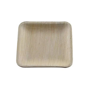 Assiettes jetables carrées compostables en feuille de palmier biodégradables et écologiques pour la restauration, les mariages et les fêtes - Product Image 2