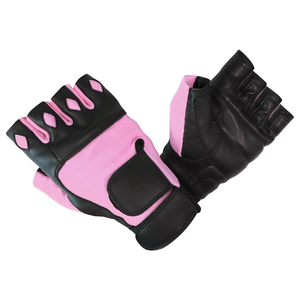 Guantes Deportivos de Alta Calidad para Gimnasio, Medios Dedos, Transpirables, de Cuero y Neopreno, para Entrenamiento, Levantamiento de Pesas, con Soporte para Muñeca - Product Image 4