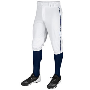 Pantalones cortos de béisbol personalizados hasta la rodilla ajustados sublimación pantalones cortos de béisbol y softball de talla grande dos botones de rayas laterales bragas de béisbol - Product Image 1