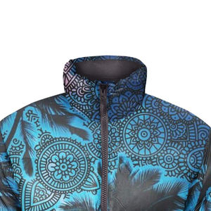 Blouson matelassé personnalisé en toile enduite, sublimé, haute qualité, imperméable, coupe-vent, respirant, pour l'extérieur – Vente en gros - Product Image 3