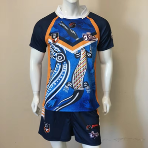 Personalizado Sublimación Imprimir Indígena Rugby Uniforme Rugby Jersey Shorts Set Uniforme de fútbol americano - Product Image 5