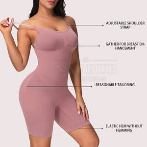 Combinaison de compression réglable avec bretelles élastiques hautes modelant le body avec soutien taille haute et prise antidérapante - Product Image 3