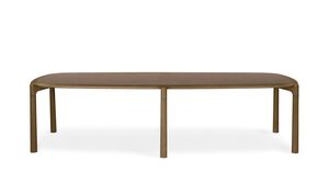 Mesa de centro de mimbre Suar de madera maciza de caoba de diseño moderno de alta calidad Color Natural para Hotel Villa Cojín 170710 - Product Image 2