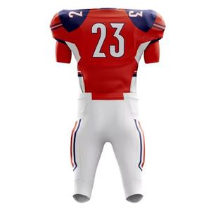 Impression personnalisée de votre propre logo Nom du club Sublimation col en V 100% polyester Nouvelle arrivée Uniformes imprimés de football américain - Product Image 6