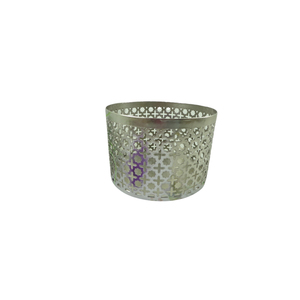 Recién llegado, maceta redonda de Metal grande para exteriores, macetas de jardín de Color plateado y níquel para decoración navideña hecha a mano - Product Image 1