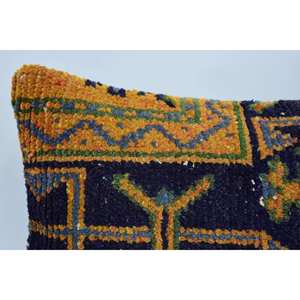 Multicolor Vintage Floral Kantha Patchwork Wool <b>Pillow</b> 12x20 Inches Soft Fabric for Home or <b>Sofa</b> Use - Product Image 2