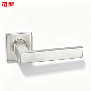 Tianyi Square Rosette Furniture <b>Lock</b> Straight Bar Lever Handle Wardrobe <b>Cabinet</b> Cupboard Premium Alloy Hardware Lockset - Product Image 1