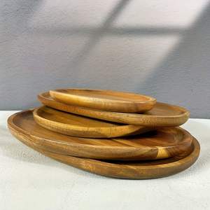 MEILLEURE VENTE D'USINE EN GROS PERSONNALISÉ NOUVEAU Plateaux de service rectangulaires en bois d'acacia Plateau de service en bois décoré - Product Image 3