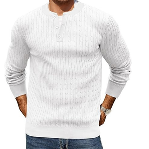 Knitted Sweater <b>Vest</b> for <b>Men</b> Cotton OEM Fashion Pullover Knitwear Bulk Wholesale Supply - Product Image 5