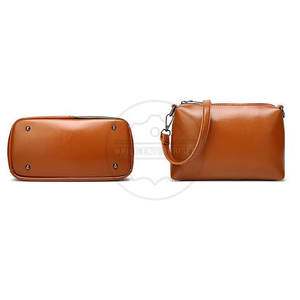 Venta caliente Hecho en Pakistán Bolso de cuero Logotipo personalizado Bolso de cuero ligero Bolso de cuero impermeable de bajo precio - Product Image 4