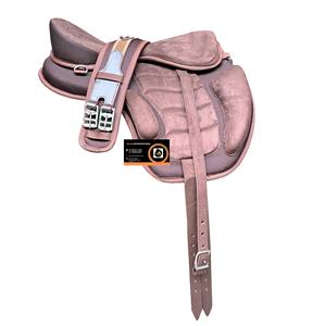 Selle Western Treeless Freemax Ultra Légère en Cuir Synthétique avec Sangle Confortable pour l'Équitation Absorption des Chocs - Product Image 3