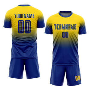 Ensemble de maillots de football pour hommes de haute qualité, 100% polyester, impression par sublimation, entièrement personnalisé, maillots de football, ensembles de football - Product Image 1