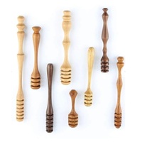 Tarro de miel de madera duradero y ecológico de primera calidad con cuchara, para servir miel, jarabe y mermelada, con diseño moderno.