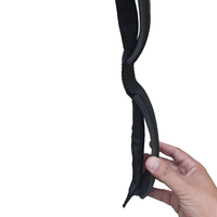 Tali Kabel Ergonomis SPORTS untuk Triceps, Dapat Disesuaikan, Warna Hitam, Bahan Poliester, Alat Fitness untuk Gym dan Rumah, Pelatih Triceps, Tali Tarik