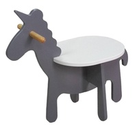 Chaise enfant licorne CHAO CHING, mobilier moderne en bois et MDF pour chambre et maternelle, Taïwan -001