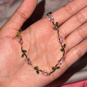 Bracelet en laiton micro-incrusté de zircon de qualité, style luxe, inspiré d'Instagram, minimaliste et luxueux, best-seller transfrontalier 2026 - Product Image 4