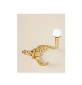 Brass <b>wall</b> <b>hooks</b> <b>for</b> organizing <b>coats</b> hats bags in modern stylish home entryway decor ideas - Product Image 3