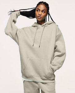 Vente en gros de sweats à capuche unisexes en molleton 100% coton 380g, coupe classique, impression numérique hiver, uni, 45 couleurs - Product Image 3