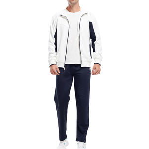 Nuevo producto elegante, chándal con cremallera para hombre, chándal cómodo y relajado con logotipo personalizado para hombre - Product Image 3