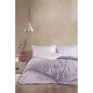 Özdilek Trioline <b>Purple</b> <b>Duvet</b> Cover <b>Set</b> Double Ranforce-Premium Quality Bedding - Product Image 1