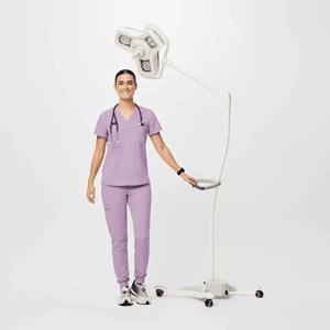 ชุดเครื่องแบบพยาบาลในโรงพยาบาลสำหรับผู้หญิงชุดเครื่องแบบพยาบาลผ้าคอตตอนแท้ชุดเสื้อเจอร์ซีย์ผ้าสแปนเด็กซ์สวมใส่สบายสำหรับฤดูร้อน - Product Image 5