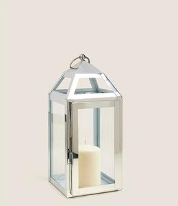 Lot de 3 lanternes décoratives en métal doré en acier inoxydable pour l'extérieur Vente en gros pour la décoration de Noël à la maison - Product Image 6