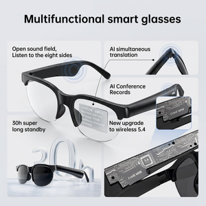 Gafas Inteligentes Inalámbricas con Micrófono, Altavoz, Control Táctil, Bluetooth 5.3 para Llamadas Telefónicas, Música y Traducción por IA - Product Image 6