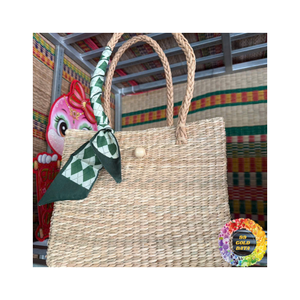 Bolso de playa de algas marinas hecho a mano, bolso de paja duradero con bolsillo interior adecuado para fiestas de verano y vacaciones costeras - Product Image 6