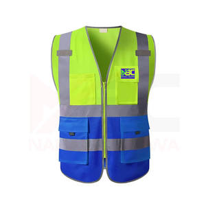 Gilet de sécurité en polyester personnalisable NBC avec logo personnalisable - Product Image 2
