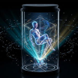 Vitrine interactive holographique IA 10,1 pouces pour affichage d'avisos, guide de réception, navigation et publicité, projection intelligente, OEM - Product Image 2