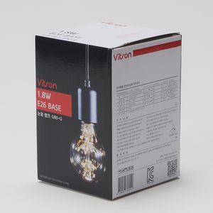 Vitson Edison LED Globe Bulb Alta calidad 2200K E26 1,8 W Diseño de copo de nieve para interior de hotel Estilo KOR 46840 - Product Image 5