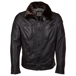 Chaqueta de Cuero para Hombre de Primera Calidad al Mejor Precio, Fabricada por OEM, Diseño Sencillo, Chaquetas de Cuero de Moda para Hombre - Product Image 1